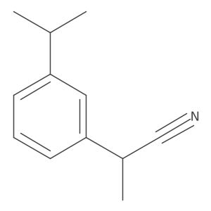 2-[3-(Propan-2-yl)phenyl]propanenitrile Structure