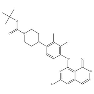 1,1-Dimethylethyl 4-[4-[(7-chloro-3,4-dihydro-4-oxopyrido[3,4-d]pyridazin-5-yl)amino]-2,3-dimethylphenyl]-1-piperazinecarboxylate Structure