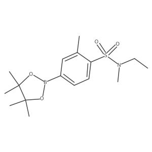 N-ethyl-2,N-dimethyl-4-(4,4,5,5-tetramethyl-[1,3,2]dioxaborolan-2-yl)-benzenesulfonamide结构式