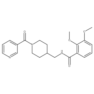 2,3-dimethoxy-N-((1-nicotinoylpiperidin-4-yl)methyl)benzamide结构式