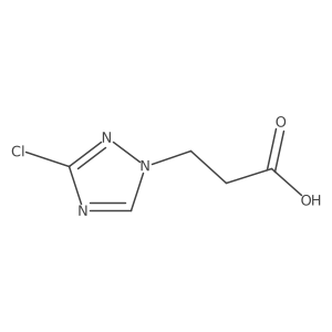 3-(3-chloro-1H-1,2,4-triazol-1-yl)propanoic acid Structure