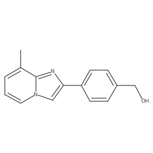 4-(8-Methylimidazo[1,2-a]pyridin-2-yl)benzenemethanol结构式