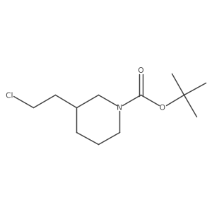 tert-Butyl 3-(2-chloroethyl)piperidine-1-carboxylate结构式