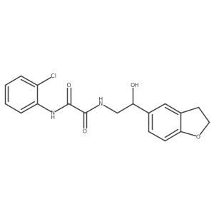 N1-(2-chlorophenyl)-N2-(2-(2,3-dihydrobenzofuran-5-yl)-2-hydroxyethyl)oxalamide结构式