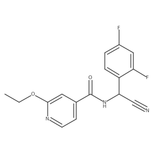 N-[Cyano-(2,4-difluorophenyl)methyl]-2-ethoxypyridine-4-carboxamide结构式