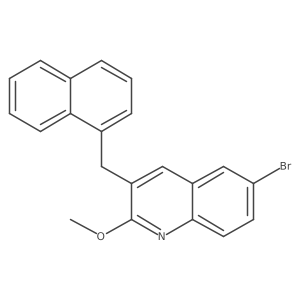 6-Bromo-2-methoxy-3-(naphthalen-1-ylmethyl)quinoline Structure