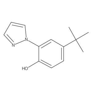 4-tert-butyl-2-(1H-pyrazol-1-yl)phenol结构式