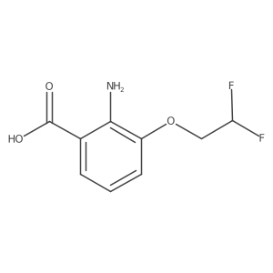 2-Amino-3-(2,2-difluoroethoxy)benzoic acid结构式