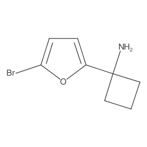 1-(5-Bromofuran-2-yl)cyclobutan-1-amine Structure