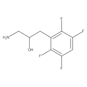 1-Amino-3-(2,3,5,6-tetrafluorophenyl)propan-2-ol结构式