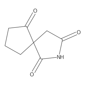 2-Azaspiro[4.4]nonane-1,3,6-trione结构式