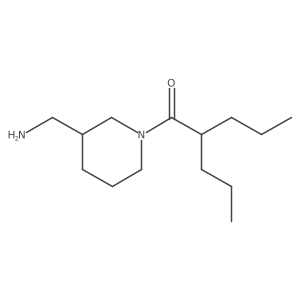 1-(3-(Aminomethyl)piperidin-1-yl)-2-propylpentan-1-one结构式