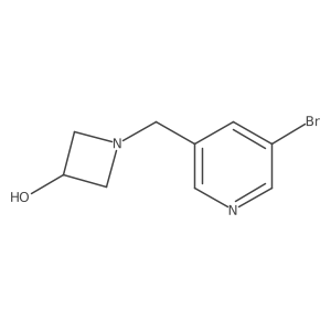 1-[(5-Bromopyridin-3-yl)methyl]azetidin-3-ol Structure