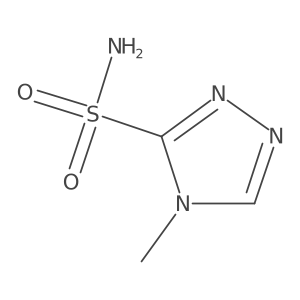 4-methyl-4H-1,2,4-triazole-3-sulfonamide结构式