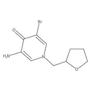 3-Amino-5-bromo-1-[(oxolan-2-yl)methyl]-1,4-dihydropyridin-4-one结构式