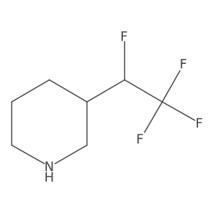 3-(1,2,2,2-Tetrafluoroethyl)piperidine Structure