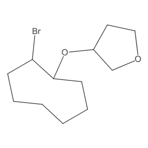 3-[(2-Bromocyclooctyl)oxy]oxolane结构式