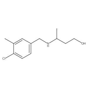 3-{[(4-Chloro-3-methylphenyl)methyl]amino}butan-1-ol结构式