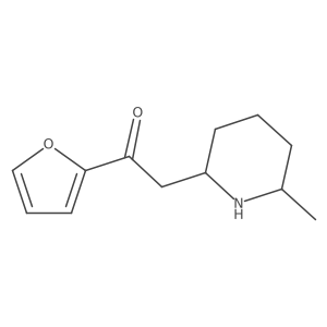 1-(Furan-2-yl)-2-(6-methylpiperidin-2-yl)ethan-1-one结构式