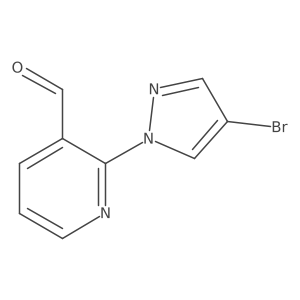 2-(4-Bromo-1H-pyrazol-1-yl)pyridine-3-carbaldehyde Structure