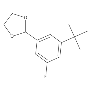2-(3-Tert-butyl-5-fluorophenyl)-1,3-dioxolane Structure