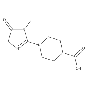 1-(1-Methyl-5-oxo-4,5-dihydro-1H-imidazol-2-yl)piperidine-4-carboxylic acid Structure