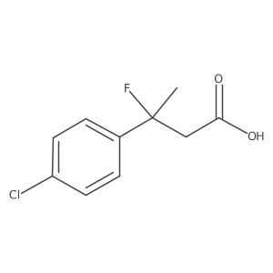 3-(4-Chlorophenyl)-3-fluorobutanoicacid结构式