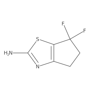 6,6-Difluoro-5,6-dihydro-4H-cyclopenta[d]thiazol-2-amine Structure