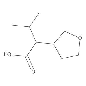 3-Methyl-2-(oxolan-3-yl)butanoic acid Structure