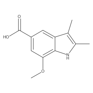 7-Methoxy-2,3-dimethyl-1H-indole-5-carboxylic acid Structure