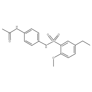 N-[4-(5-ethyl-2-methoxybenzenesulfonamido)phenyl]acetamide结构式