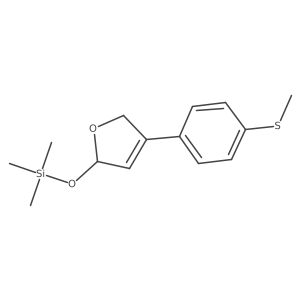 2,5-Dihydro-4-[4-(methylthio)phenyl]-2-[(trimethylsilyl)oxy]furan Structure