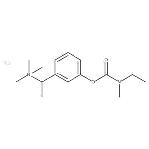 [(1R)-1-[3-[ethyl(methyl)carbamoyl]oxyphenyl]ethyl]-trimethyl-ammonium;chloride Structure