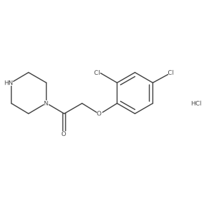 2-(2,4-Dichlorophenoxy)-1-(piperazin-1-yl)ethan-1-one hydrochloride结构式