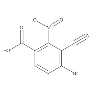 4-Bromo-3-cyano-2-nitrobenzoic acid Structure