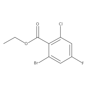 Ethyl 2-bromo-6-chloro-4-fluorobenzoate Structure