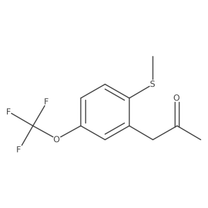 1-(2-(Methylthio)-5-(trifluoromethoxy)phenyl)propan-2-one结构式