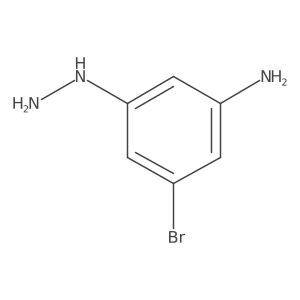 Benzenamine, 3-bromo-5-hydrazinyl-结构式