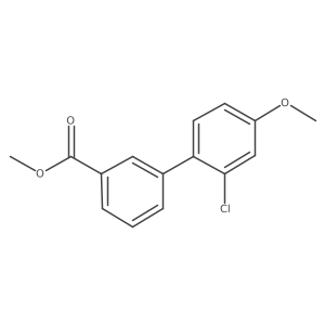Methyl 3-(2-chloro-4-methoxyphenyl)benzoate Structure