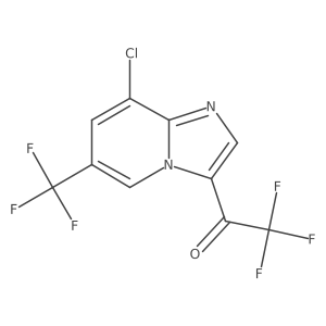 1-(8-Chloro-6-(trifluoromethyl)imidazo[1,2-a]pyridin-3-yl)-2,2,2-trifluoroethanone结构式