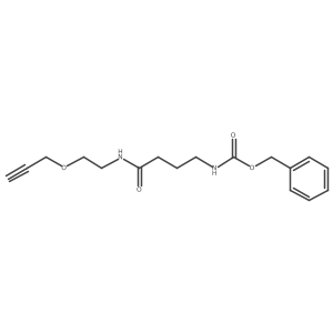Benzyl (4-oxo-4-((2-(prop-2-yn-1-yloxy)ethyl)amino)butyl)carbamate Structure