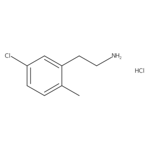 2-(5-Chloro-2-methylphenyl)ethan-1-amine hydrochloride结构式