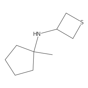 N-(1-Methylcyclopentyl)thietan-3-amine Structure