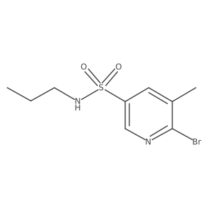 6-bromo-5-methyl-N-propylpyridine-3-sulfonamide Structure