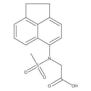 N-(1,2-Dihydroacenaphthylen-5-yl)-N-(methylsulfonyl)glycine Structure