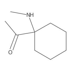 1-[1-(Methylamino)cyclohexyl]ethan-1-one Structure