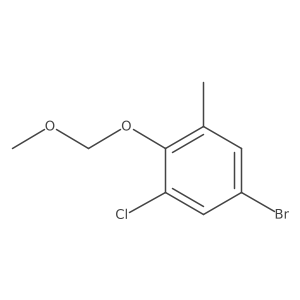 5-Bromo-1-chloro-2-(methoxymethoxy)-3-methylbenzene Structure