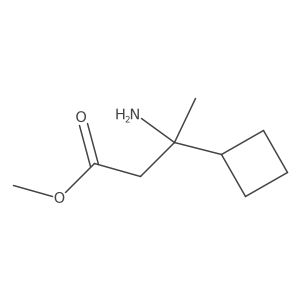 Methyl 3-amino-3-cyclobutylbutanoate Structure