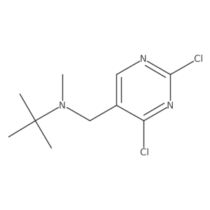 2,4-Dichloro-N-(1,1-dimethylethyl)-N-methyl-5-pyrimidinemethanamine结构式