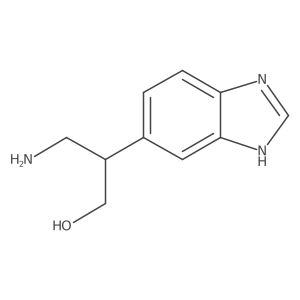 3-amino-2-(1H-1,3-benzodiazol-5-yl)propan-1-ol结构式